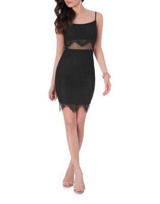 Glamour By Terani Couture Lace Bodycon Dress