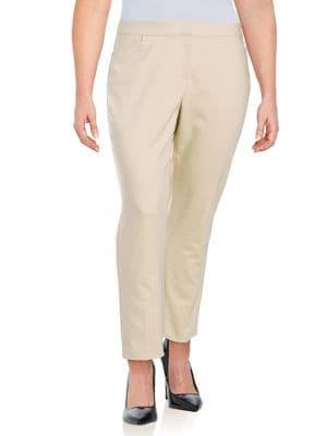 Rafaella Plus Lightweight Satin Twill Ankle Pant