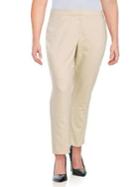 Rafaella Plus Lightweight Satin Twill Ankle Pant