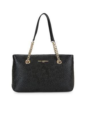 Karl Lagerfeld Paris Quilted Leather Tote Bag