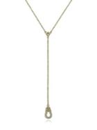 Ripka Diamond And 14k Yellow Gold Lariat Knot Necklace