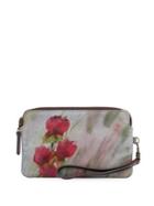 Vida Flowers In The Wind Leather Statement Clutch