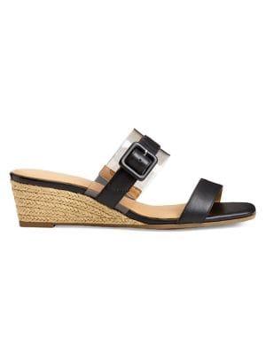 Aerosoles Network Leather Espadrille Wedge Sandals