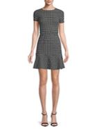 Design Lab Checkered Mini Dress