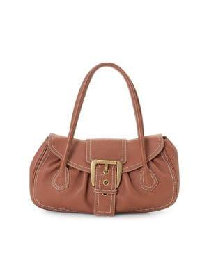 Celine Vintage Pebbled Leather Shoulder Bag