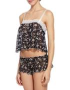 Hanky Panky Two-piece Cropped Top And Shorts