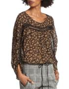 Tracy Reese Printed Scoopneck Silk Blouse