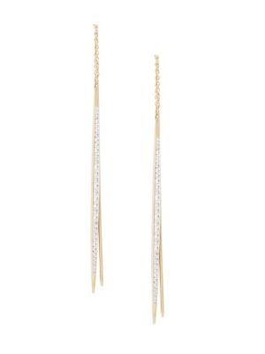 Nadri Breeze 18k Gold Plated Stick Earrings