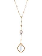 Jenny Packham Crystal Station Lariat Necklace