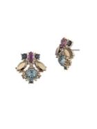 Marchesa Swarovski Crystal Cluster Stud Earrings