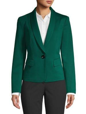 Nipon Boutique Tapered Button Front Jacket