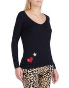 Betsey Johnson Heart And Star Top