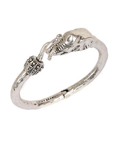 Lucky Brand Silvertone Bracelet With Elephant Embellishment