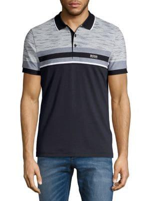 Boss Colorblock Cotton Polo