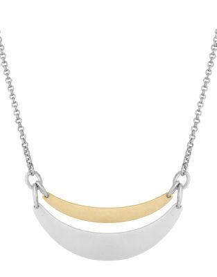 Lucky Brand Silvertone And Goldtone Collar Necklace