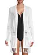 Tommy Bahama Open Front Crochet Cardigan