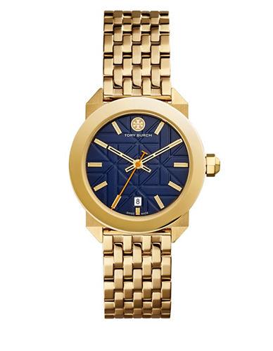 Tory Burch Whitney Goldtone Stainless Steel Bracelet Watch