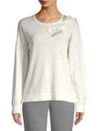 Elie Tahari Pearl Embellished Wool Sweater