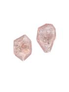H Halston Recolors Crystal And Blush Stone Stud Earrings