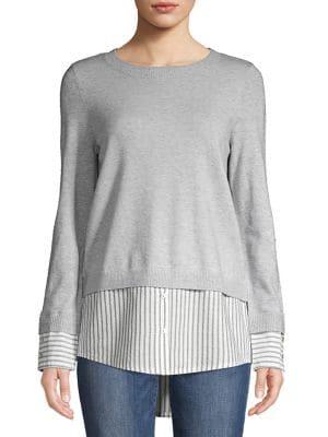 Vero Moda Stripe Overlay Sweater