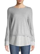 Vero Moda Stripe Overlay Sweater