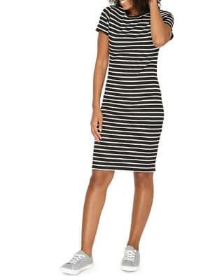 Dorothy Perkins Striped Short-sleeve Bodycon Dress