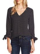 Cece By Cynthia Steffe Polka Dot V-neck Top