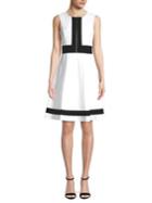 Calvin Klein Zipper Front Fit-&-flare Dress