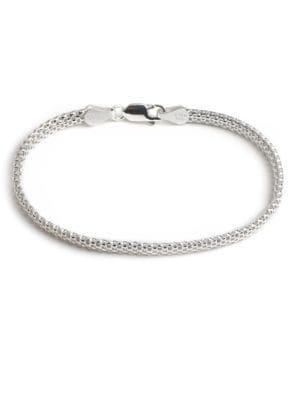 Lord & Taylor Italian Sterling Silver Snake-effect Woven Bracelet