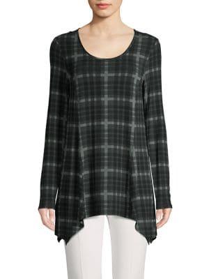 Context Plaid Sharkbite Top