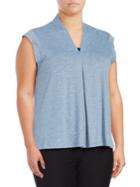 B Collection By Bobeau Heathered Knit Top
