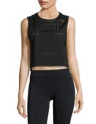 Under Armour Laser-cut Cropped Performance Top