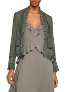 Bcbgmaxazria Sahara Desert Crop Lace Jacket