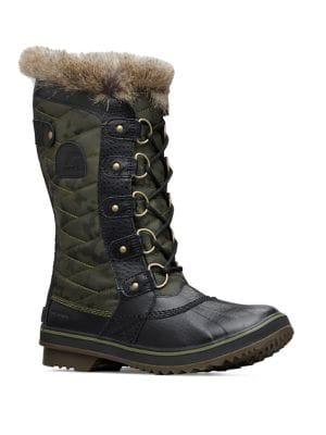 Sorel Tofino Ii Faux Fur-trimmed Canvas Boots