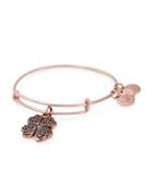 Alex And Ani Holiday Four Leaf Clover Charm Bangle Bracelet