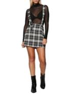 Tiger Mist Plaid Pinafore Dress