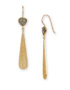 Argento Vivo 18k Gold Drop Earrings