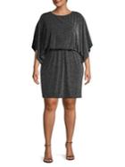 Eliza J Plus Dolman-sleeve Blouson Dress
