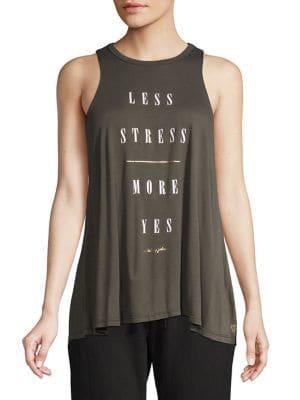 Betsey Johnson Less Stress Swing Tank Top