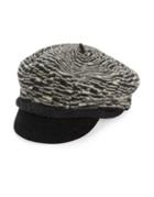 Scala Textured Wool Newsboy Hat