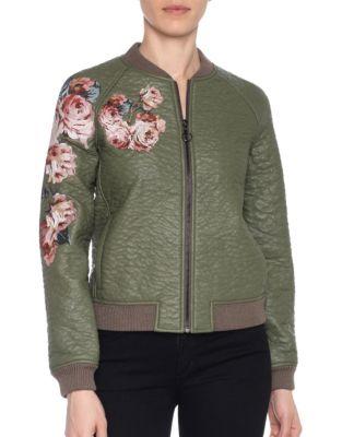 Joe's Jeans Forest Faux Leather Bomber Jacket