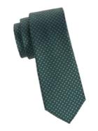 Black Brown Silk Mini-dot Tie