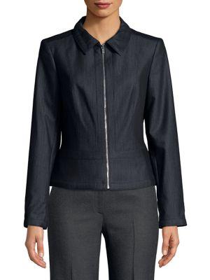 Calvin Klein Dressy Denim Zip Jacket