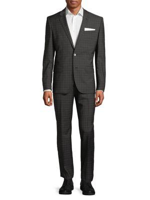 Hugo Boss Henry Griffin Plaid Wool Suit