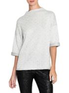 Nic+zoe Metallic Dots Mockneck Top
