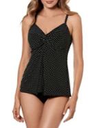 Miraclesuit Pinpoint Love Knot Tankini Top