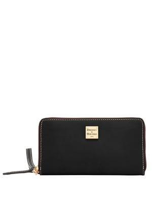 Dooney & Bourke Pebble Grain Large Zip Around Wallet