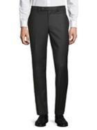 Lauren Ralph Lauren Flat-front Herringbone Stretch Pants