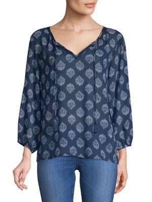Tommy Bahama Flora Printed Cotton Top