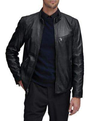 Marc New York Weston Leather Moto Jacket